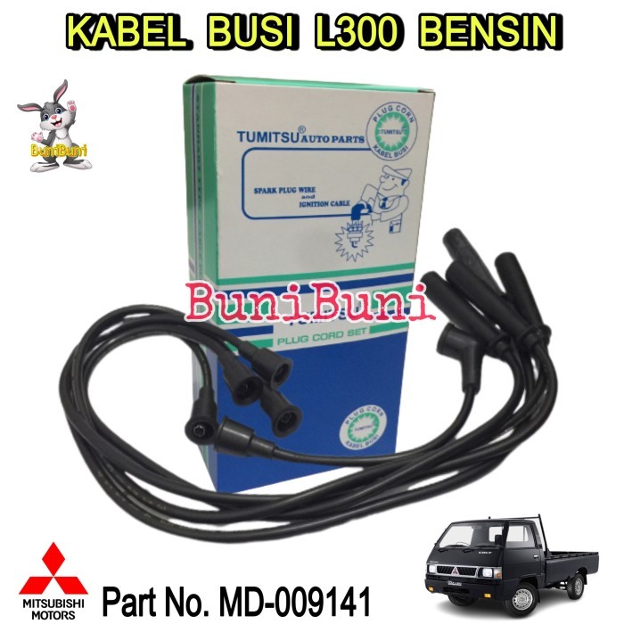 Kabel Busi Mobil Mitsubishi L300 L 300 Bensin / Kuda Bensin - 1 Set