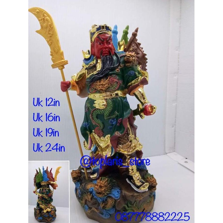 

Ready Patung Dewa Kwan Kong Fiber 12in Import