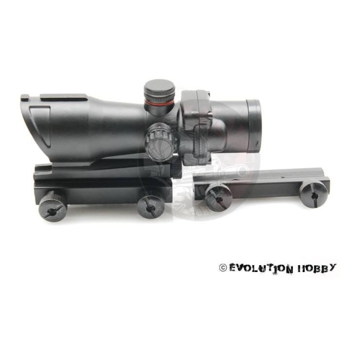 Scope ACOG Laser Red Dot Full Metal + Glass Premium