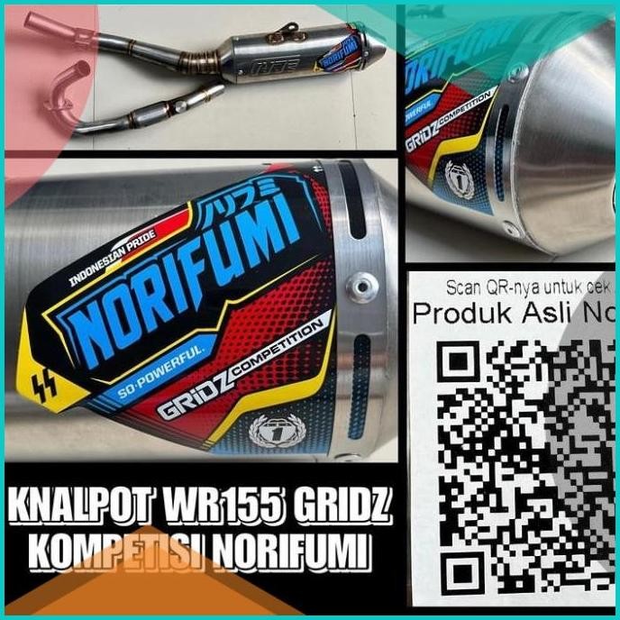 KNALPOT WR155 GRIDZ KOMPETISI NORIFUMI ORIGINAL 11OKTZ4 suku cadang