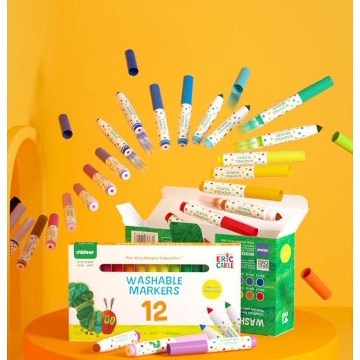 

Sale Mideer Washable Markers 12 Pcs