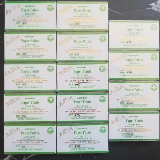 

Sale Absorbent Paper Points Inline 15-40 Assorted