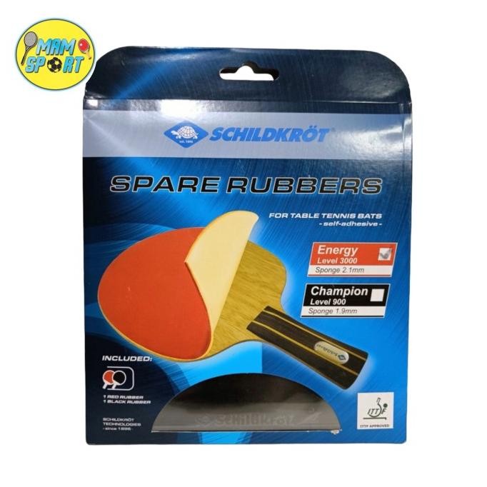 Tersedia Karet Pingpong Tenis Meja Schildkrot Champion Lv900 Isi 2 1,9mm