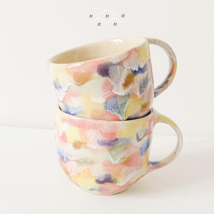 KANNA MUG - cangkir gelas minum kopi teh cafe craft handmade keramik