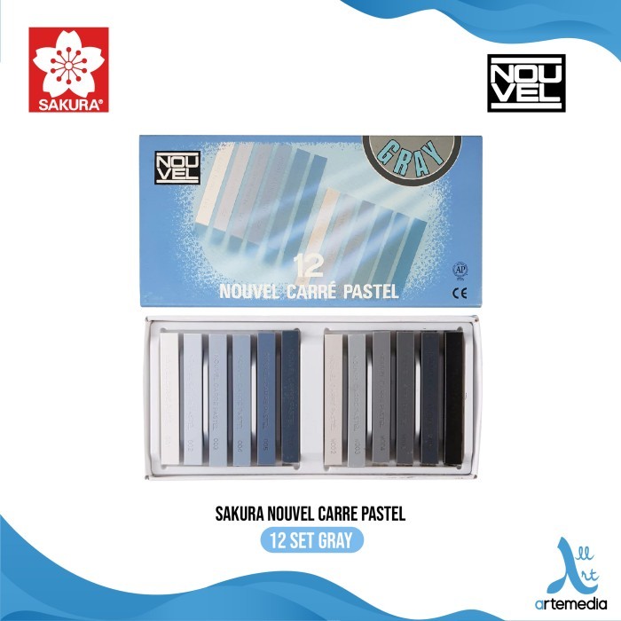 

SOFT PASTEL SAKURA SET 12 GRAY TONE COLOR NOUVEL CARRE PASTEL