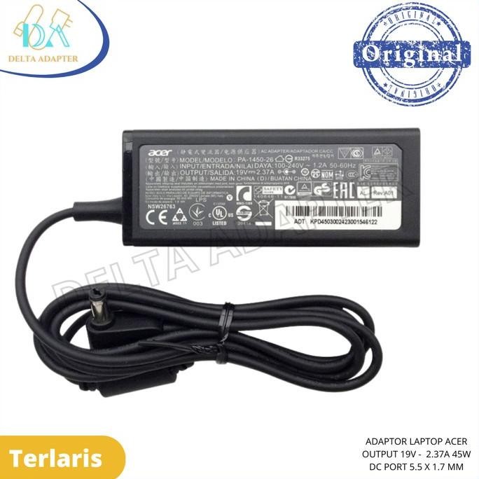 Adaptor Charger Acer Model A13-045N2A 19V 2.37A 45W ASLI Original