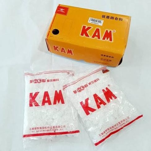 populer] [HARGA PER LUSIN] Kancing Cetet Plastik Merek KAM Kualitas Bagus / Kancing Jepret
