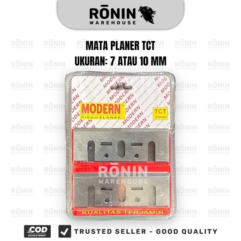 MODERN Mata Planer TCT 7 10 mm Pisau Mesin Serut Kayu Ketam Pasah Blade
