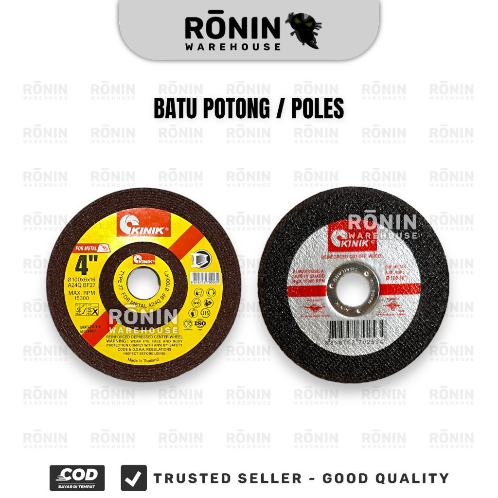 KINIK Batu Poles Potong 4 " inch Mata Gerinda grind cutting wheel