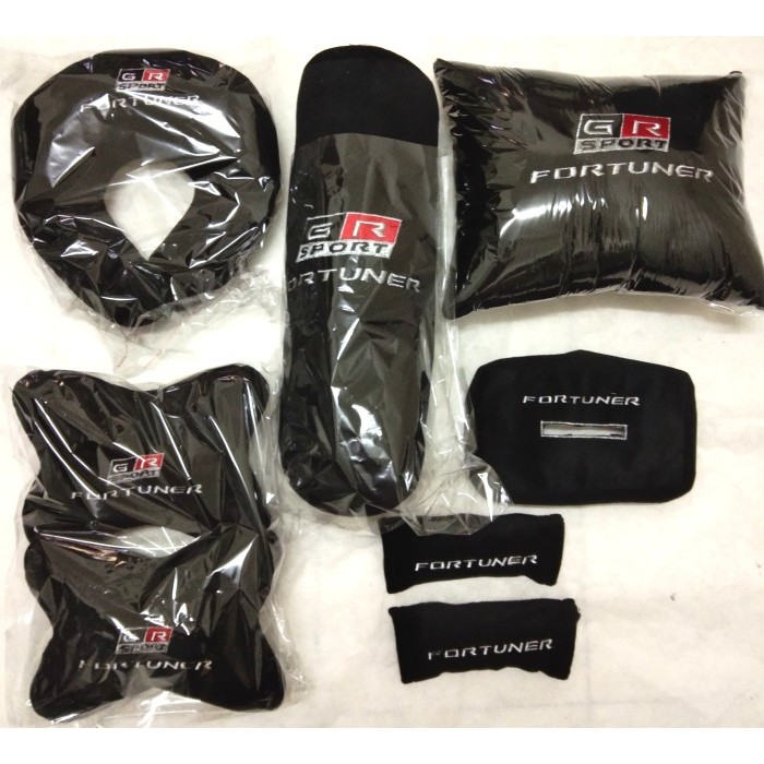 Interior Aksesoris Toyota All New Fortuner Gr Sport Bantal Mobil Bordir 6 In 1