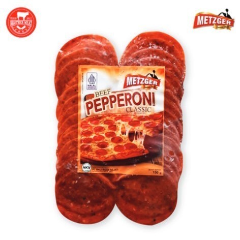

Metzger Beef Pepperoni Pizza Classic 150gr