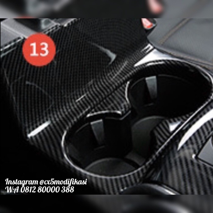 Interior Karbon Garnish Cupholder Cx5 2017-2020 @Cx5Modifikasi