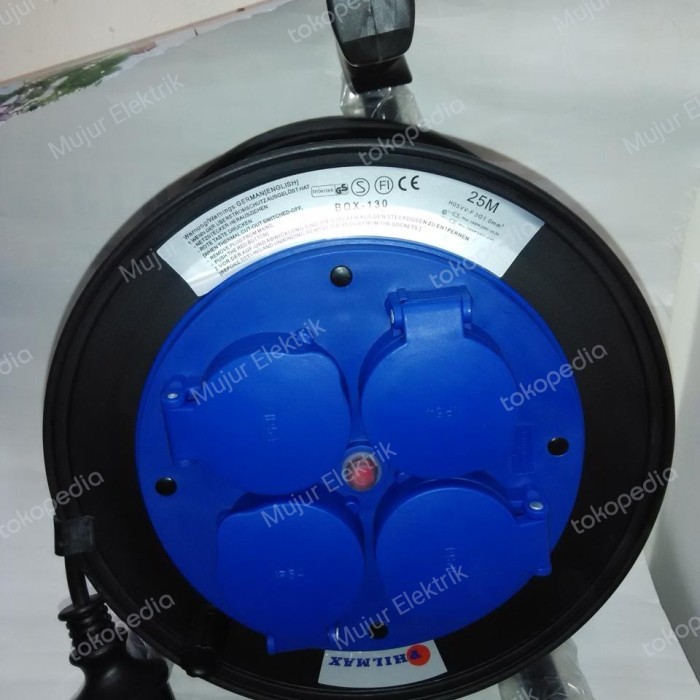 Rol Kabel Philmax 25Meter/50Meter Kabel Roll Gulung Extension Cable 25M/50M Colokan Listrik Gulungan