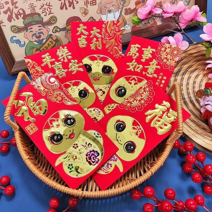 

] GROSIR Angpao Imlek Merah 2025 Angpao Merah Panjang Tebal Angpau Ular isi 6 Angpau Merah Tebal Premium Ornamen Imlek Sincia Ampau Isi 6 Grosir Murah