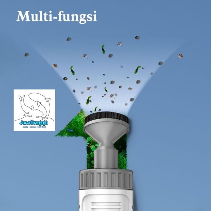 Electric Aquarium Vacuum Pembersih Aquarium Kolam Sedot Siphon Sifon