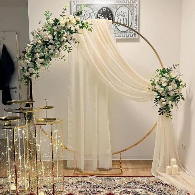 Terlaris Ring Besi Backdrop Dekorasi Wedding II Lamaran II Ulangtaun SALE