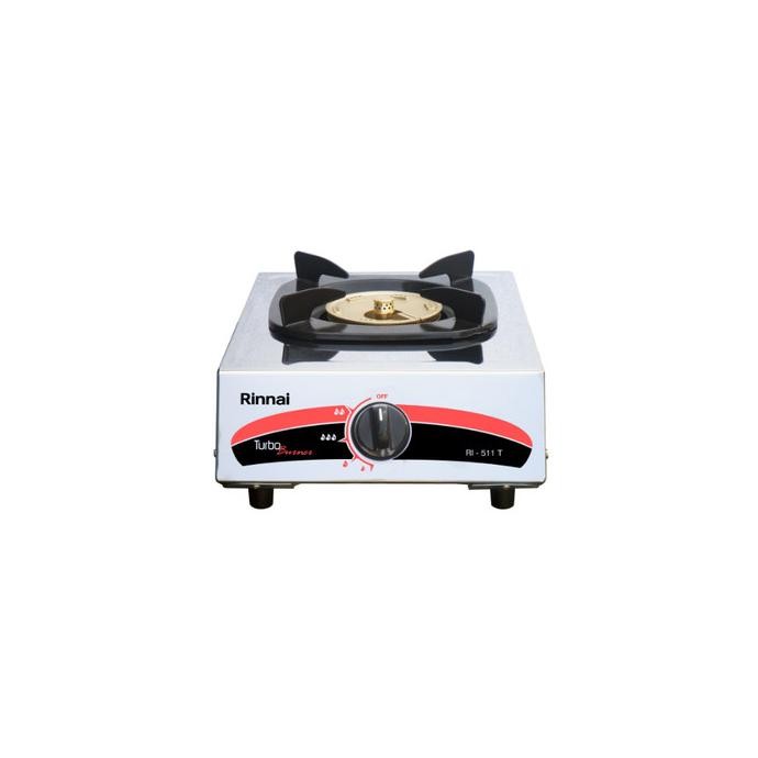 RINNAI KOMPOR GAS RI-511T | KOMPOR GAS RINNAI 1 TUNGKU TURBO STAINLESS #BISA FAKTUR#-