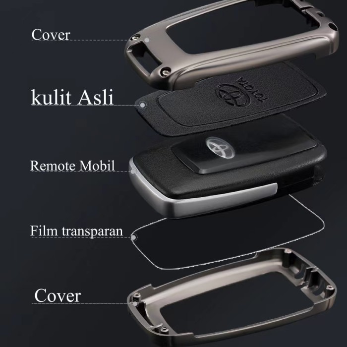 Pasti Read... Cover Case Remote Keyless Mobil Toyota/Smart Key Leather Cover Toyota