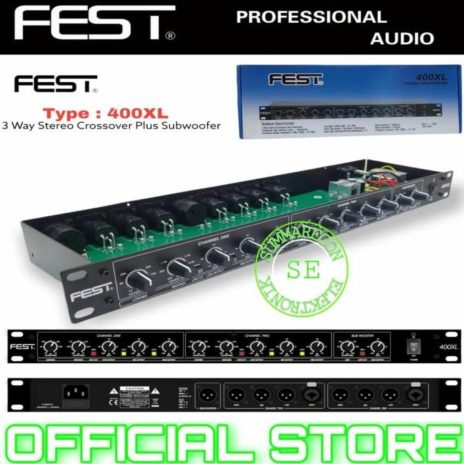 crossover 4 way original fest 400xl crossover subwoofer
