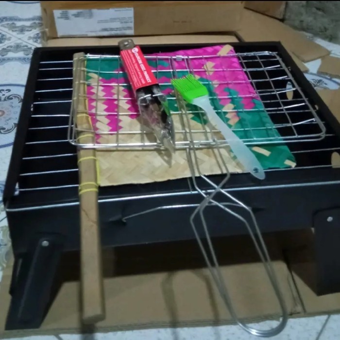 Laris ALAT PANGGANGAN PORTABLE /PANGGANGAN BBQ /PEMBAKARAN SATE DAGING IKAN - portable