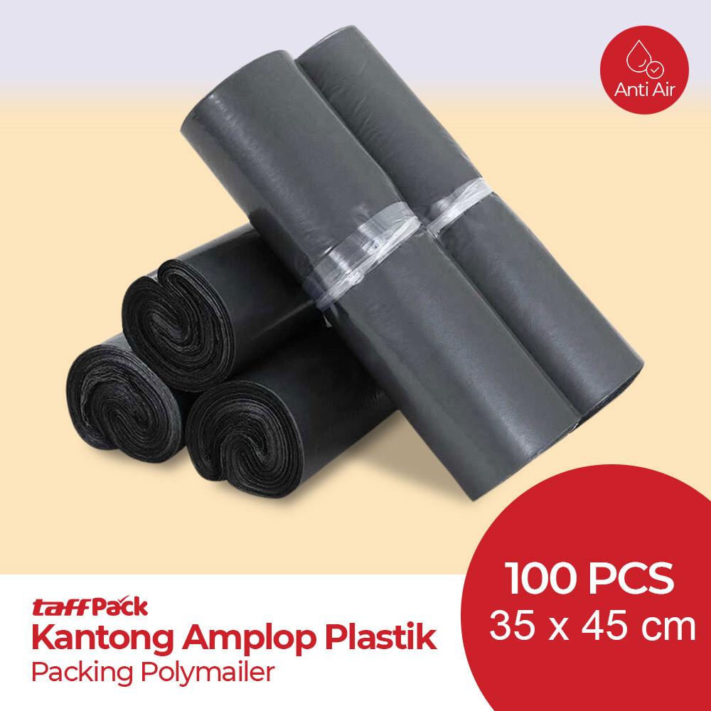 

TaffPACK Kantong Amplop Plastik Packing Polybag Recycle 100 PCS 35x45cm