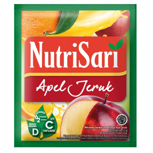 

Nutrisari Apel Jeruk 1 Renceng Isi 10 Original Asli