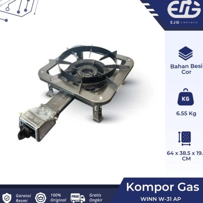 Kompor Winn Gas W 31 AP Kompor Commercial W31AP Kaki Pendek