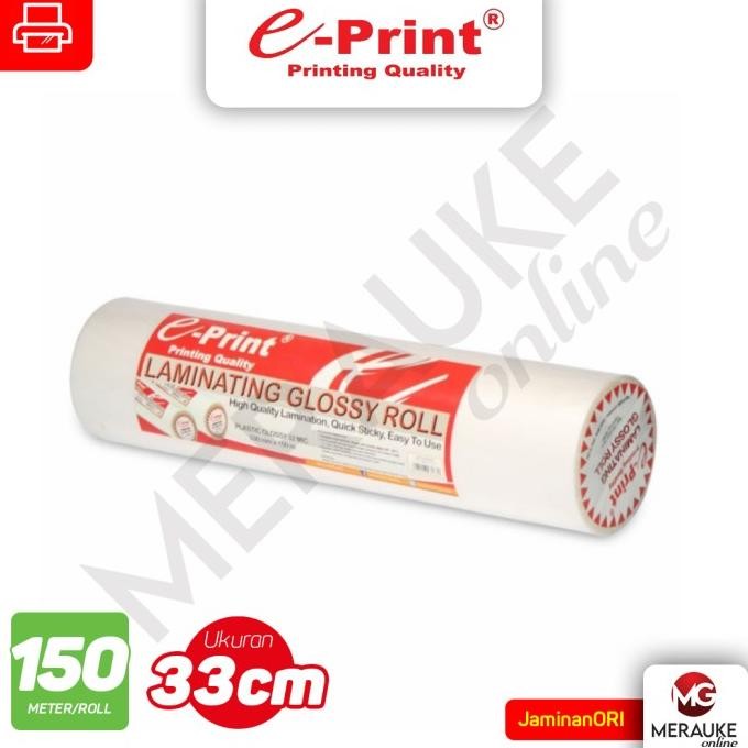 

TERMURAH - E-Print Plastik Laminating Roll Glossy 32 Micron