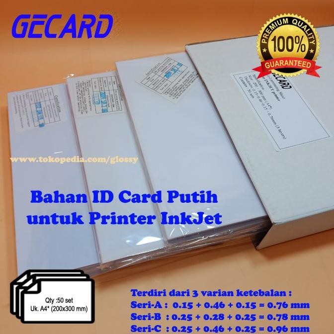 

TERLARIS - PVC BAHAN ID CARD PUTIH 50 SET