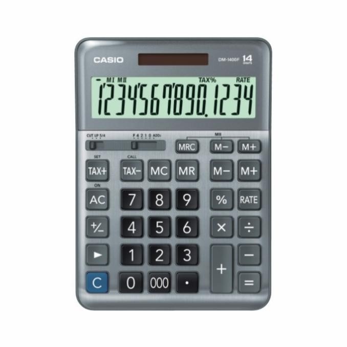 

BEBAS ONGKIR - CASIO DM-1400 DESKTOP KALKULATOR / CALCULATOR KANTOR MEJA DM1400