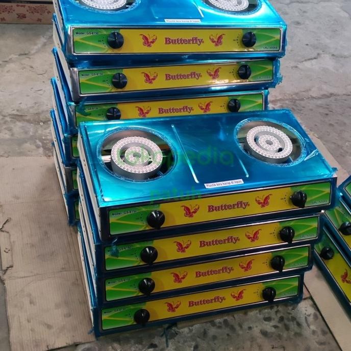 Kompor Cast Iron / Cor 2 Tungku LPG Butterfly