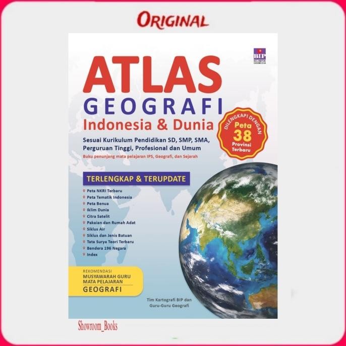 

STOK TERBATAS Buku Atlas Geografi Indonesia Dan Dunia