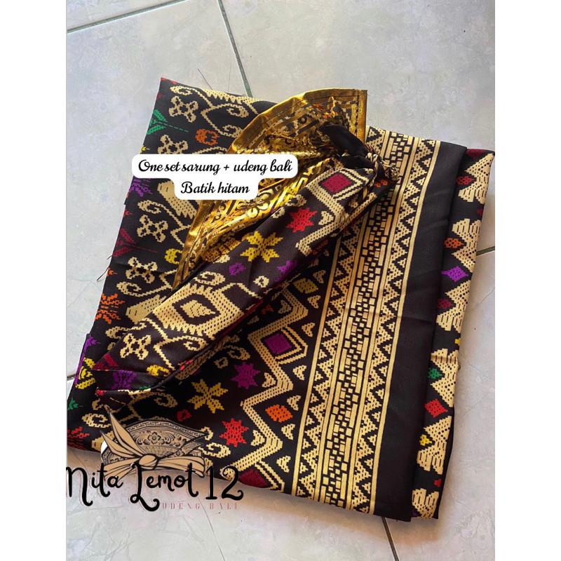 PROMO  Kain Batik Murah setelan KAMEN BATIK LEMBARAN + udeng jadi bali