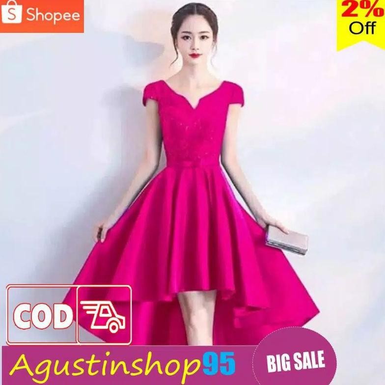 BVF Baju Cheongsam Wanita Dewasa Dress Shanghai Imlek Sincia Remaja Merah Mini Maxi Murah Cewek Gaun