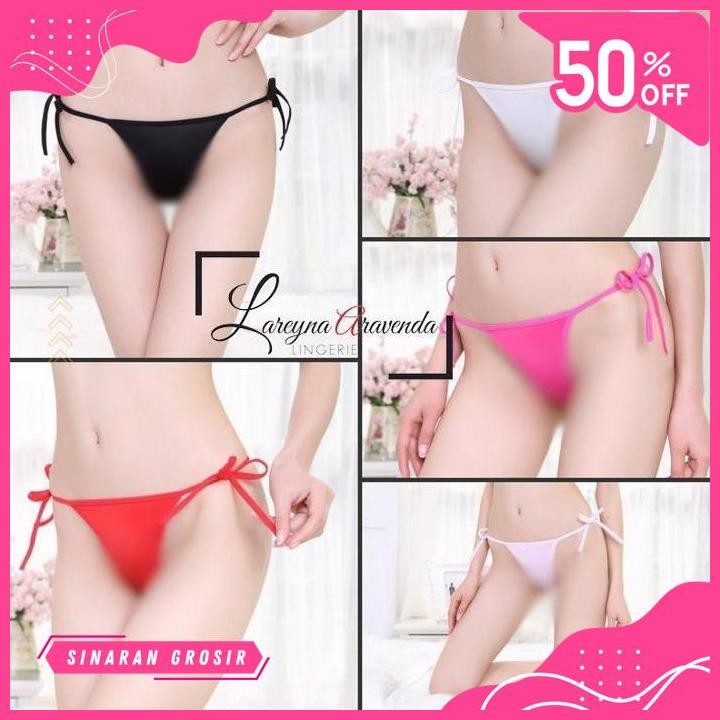 SINAR GROSIR CELANA DALAM WANITA SEXY MODEL G STRING TALI SAMPING SEKSI CD PROMO 