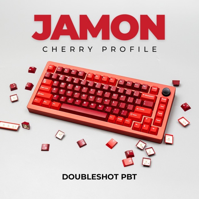 JAMON Cherry Doubleshot PBT Keycaps