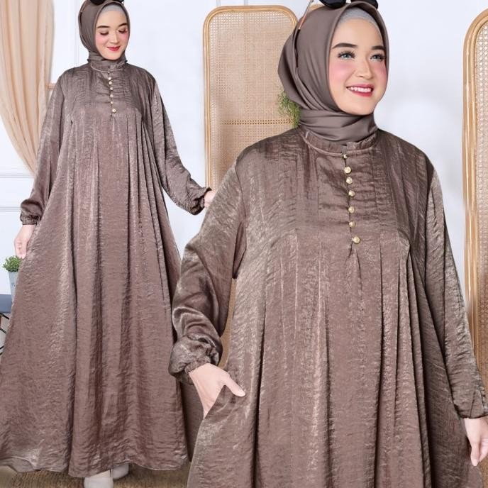 Terjangkau Gamis Wanita Murah Ukuran Xl All Size Long Dress Muslim Hijab Zavira