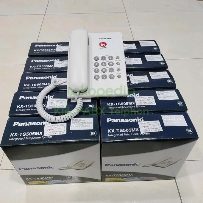 Telepon Rumah Panasonic Singel Line Telp KX - TS505 MX