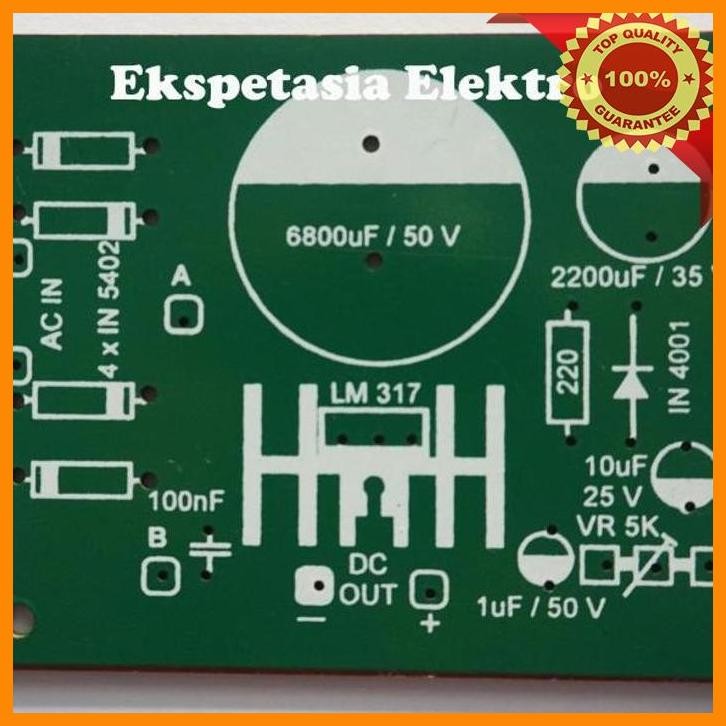 (expe) pcb power supply lm 317 / 2 pcs