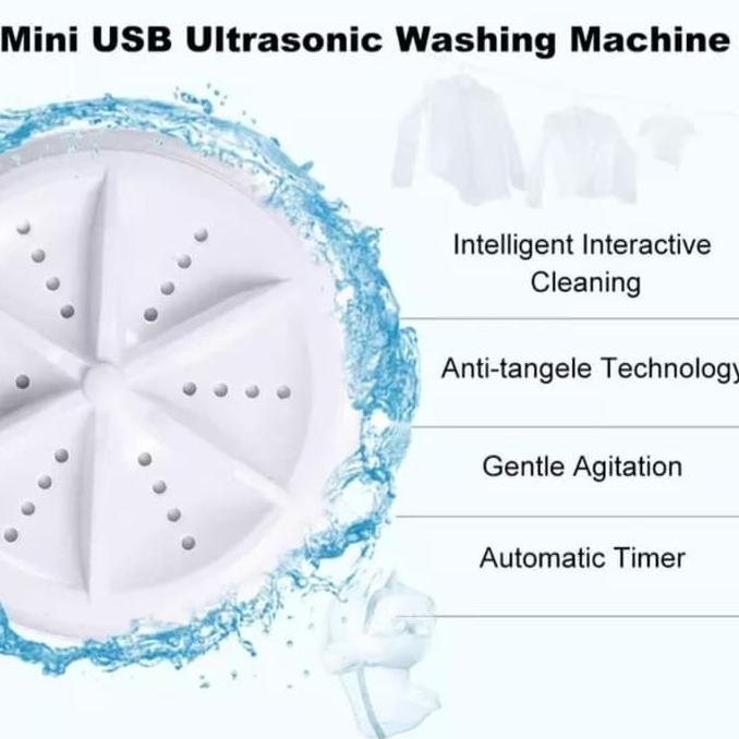 Mesin Cuci Ultrasonic Mini Portable - Ultrasonic Turbin Wash