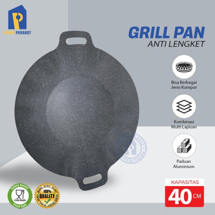 Terlaris Wajan Pemanggang Datar Baking Pan Bulat 40 Cm Roti Bakar Martabak