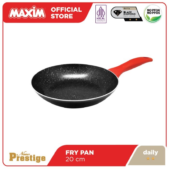 Terbaru Maxim New Prestige Wajan Teflon Anti Lengket 20Cm Frypan