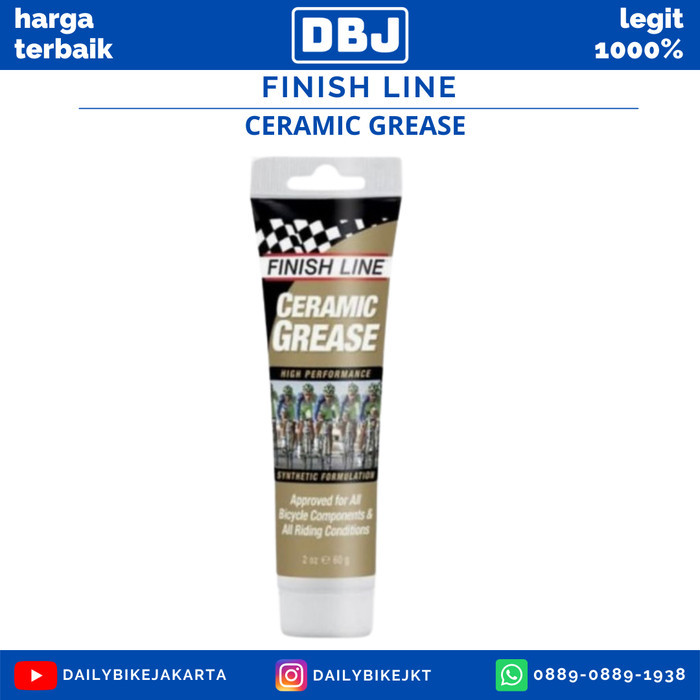Best Seller Finish Line Ceramic Grease 2 Oz Pelumas Bearing Bb Sepeda Roadbike