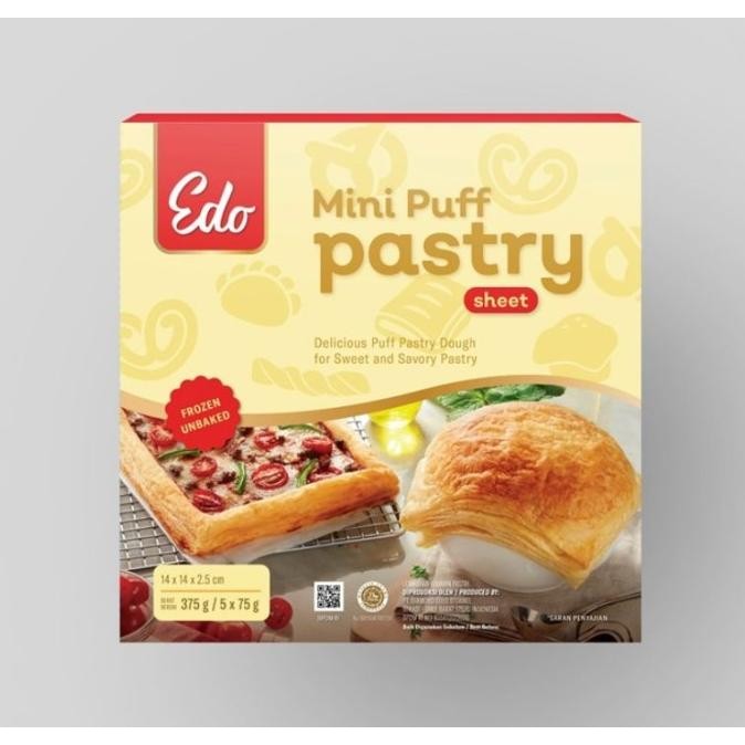 

Terbaru Edo Puff Pastry Sheet 750Gram / Zuppa Soup / Frozen Beku Instant