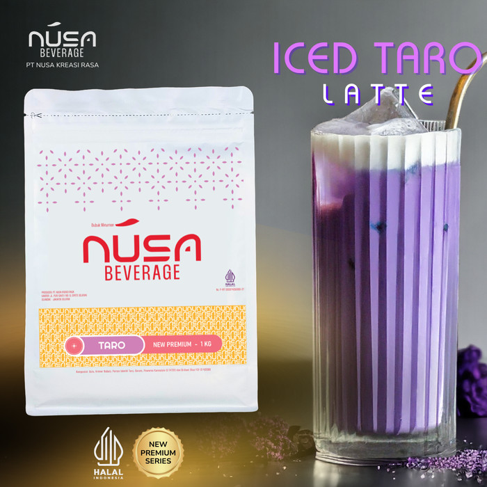 

NUSA BEVERAGE Taro Premix Powder 1Kg Untuk Bisnis Drink Station & Cafe & Resto