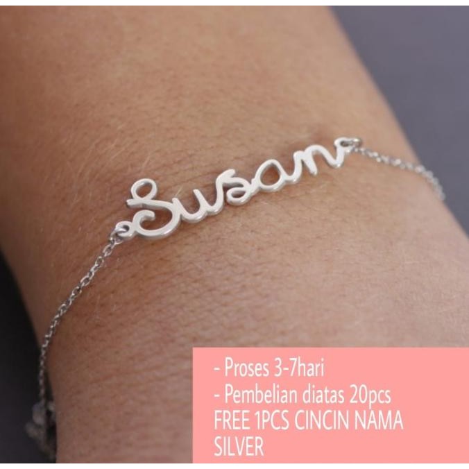 

Terbaru Gelang Nama Silver Pgm (Bisa Request Nama)