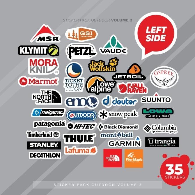 

Sale Sticker Pack Outdoor Volume 3 67 Logo Stiker Laptop Helm Koper Tumbler