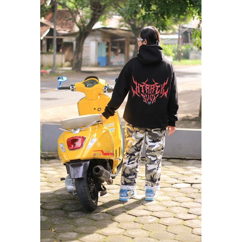HOODIE HTRACK RED METAL