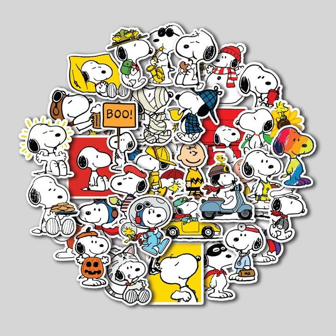 

Sale Sticker Pack Snoopy | Sticker Tumbler | Stiker Laptop Koper Helm