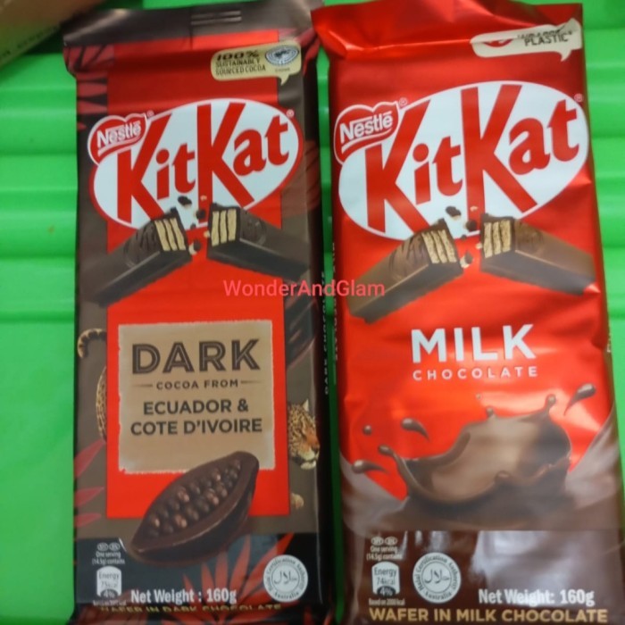 

Kitkat Block 160Gram Dark Choco Kitkat Block 160Gram Milk Choco SE01